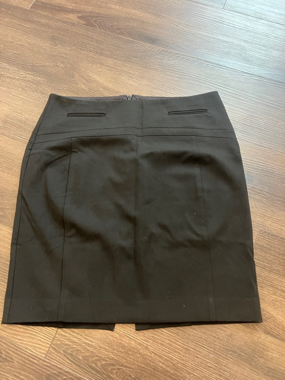 Express Black Pencil Skirt with Front Seam Detail